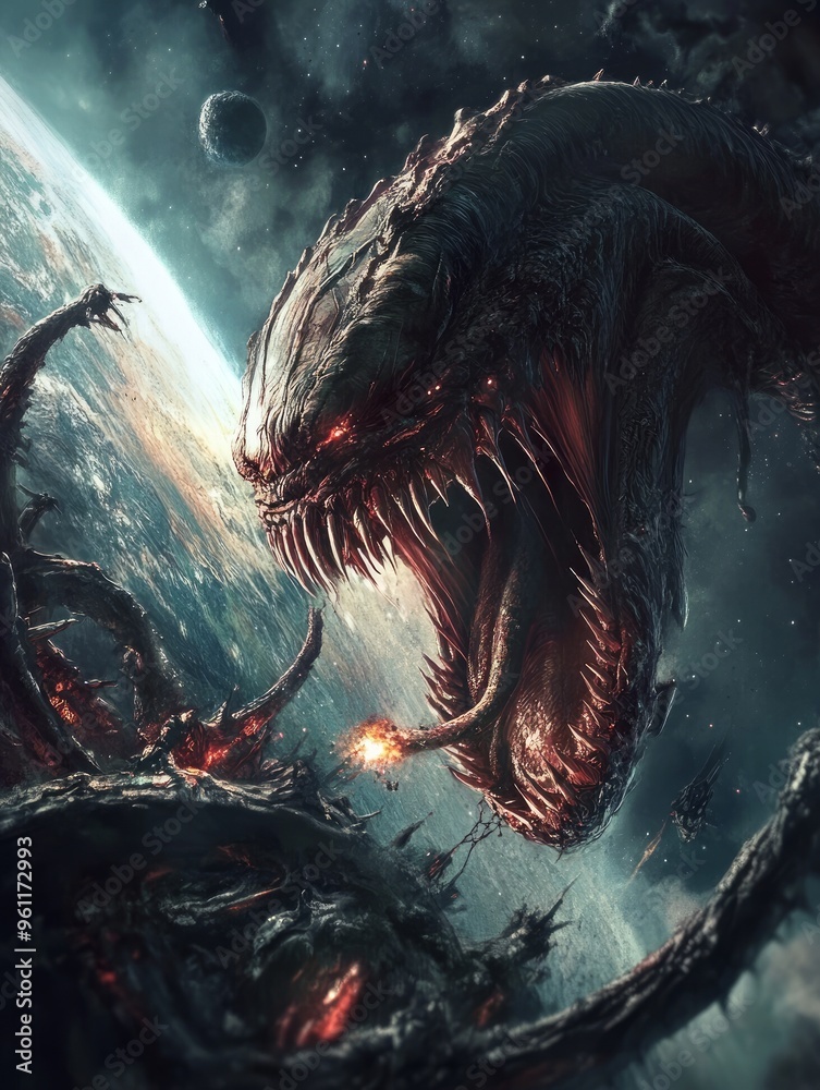 cosmic horror. alien god cosmic horror. alien god