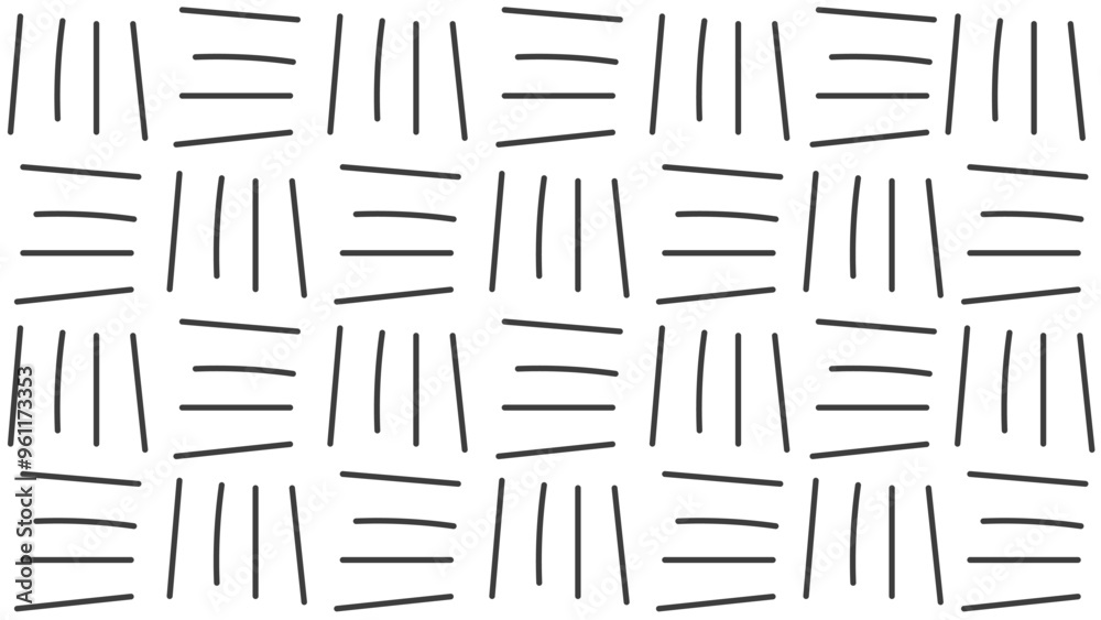 1920x1080 ratio background with chaotic lines. Hand drawn black and white abstract background with checkerboard texture. Vector illustration 1920x1080 ratio background with chaotic lines. Hand drawn black and white abstract background with checkerboard texture. Vector illustration