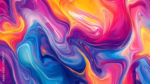 Abstract colorful liquid marble background.