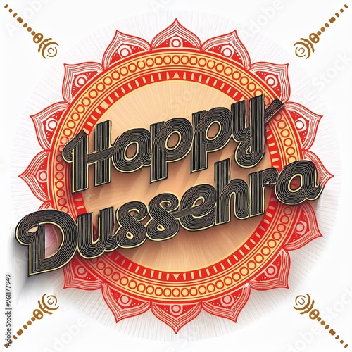 Indian big festival happy dussehra or vijayadashami photo