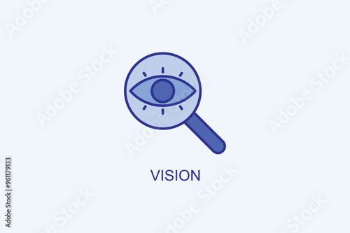 Vision Vector Icon Or Logo Illustration