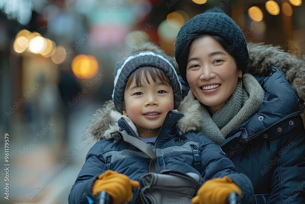 Empowering Love: Asian Single Parent Caregiving for Disabled Child in Wheelchair Empowering Love: Asian Single Parent Caregiving for Disabled Child in Wheelchair
