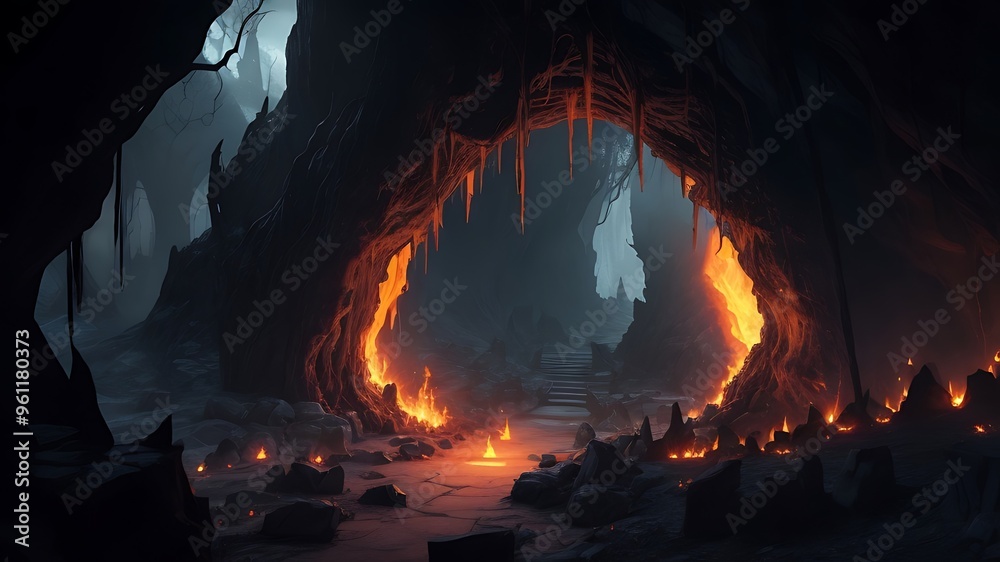 Obraz premium Halloween background design. Ai generated