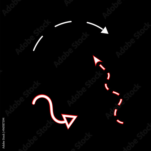 Abstract arrow set 