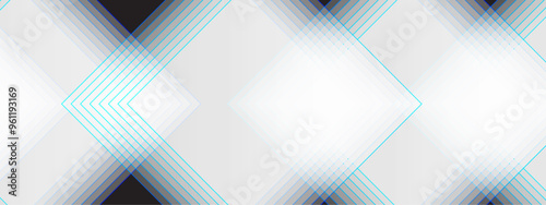 Abstract geometric white and gray color background. Geometric shape with futuristic concept. Vector abstract graphic presentation design banner pattern background web template.
