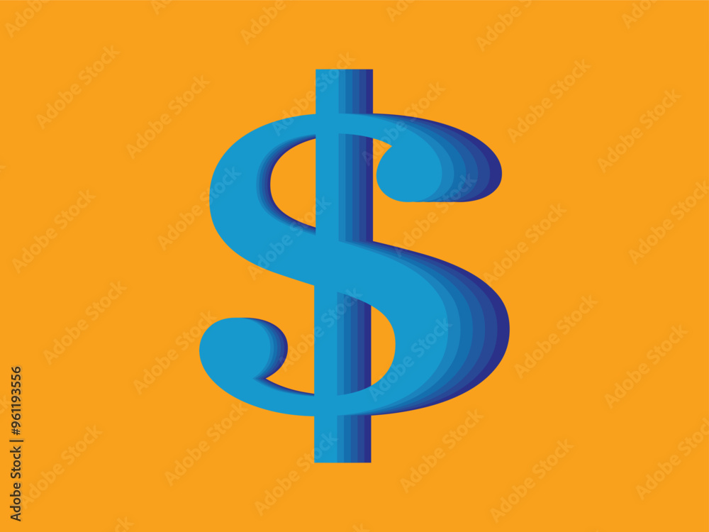 A striking blue dollar A striking blue dollar