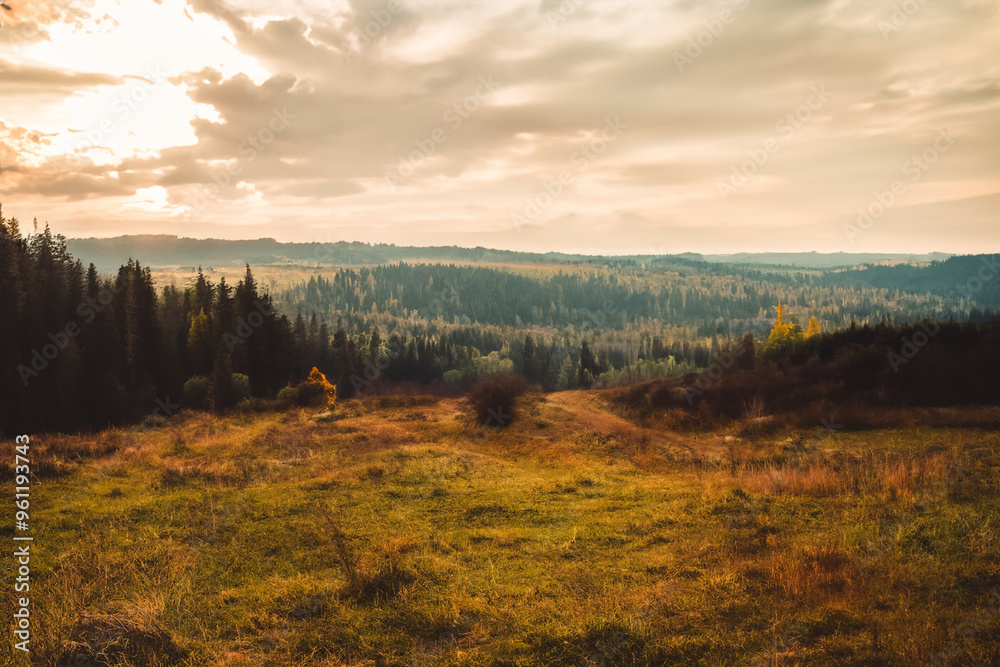 Obraz premium Cozy Landscape Background