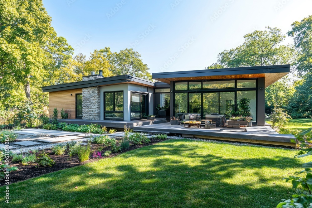 New Sustainable Single-Family Home with a Garden , ai New Sustainable Single-Family Home with a Garden , ai