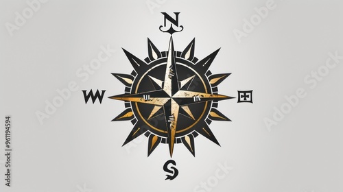 compass rose and compass