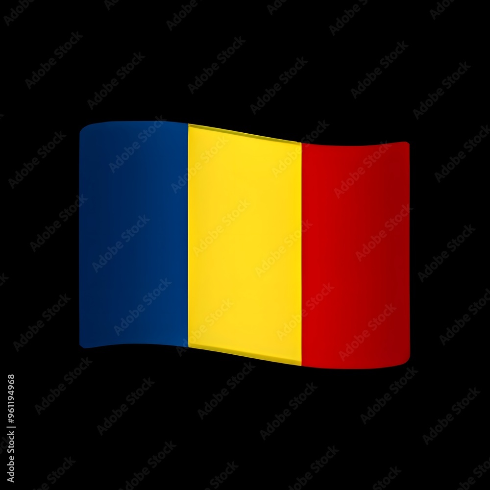 Fototapeta premium Flag of Chad 