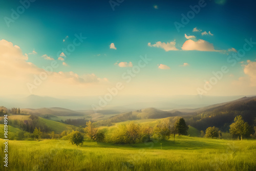 Cozy Landscape Background