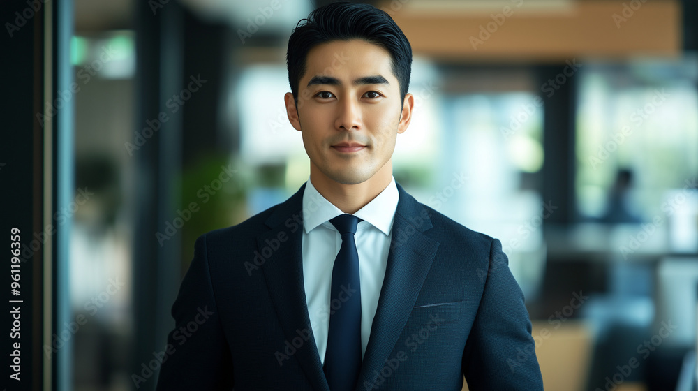 スーツを着こなしたビジネスマン