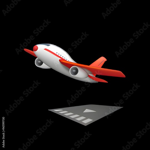 Airplane Takeoff Emoji
