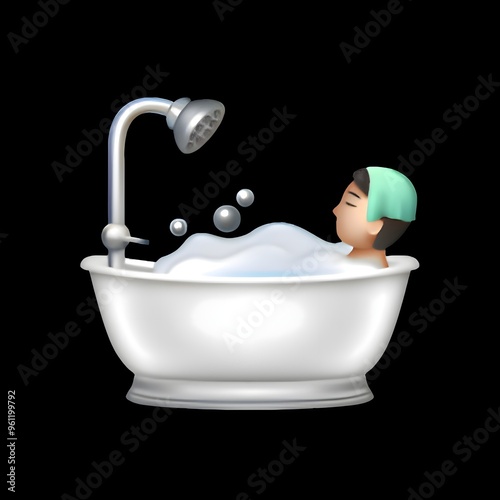Person in Bathtub Emoji
