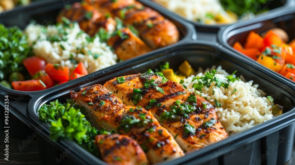 A Vibrant Close-Up of a Delicious, Balanced Meal Ready to Nourish the Body and Satisfy the Soul A Vibrant Close-Up of a Delicious, Balanced Meal Ready to Nourish the Body and Satisfy the Soul