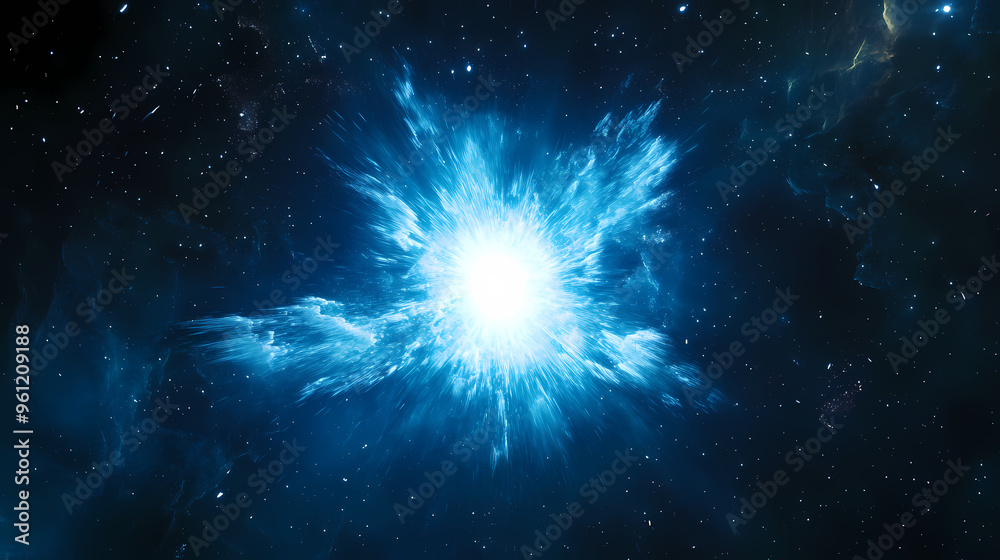 Fototapeta premium Spectacular scene of a supernova explosion