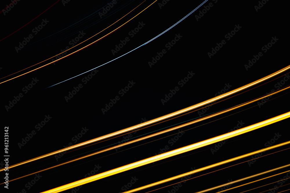 A black and yellow striped image with a blue line in the middle. The image has a mood of energy and movement A black and yellow striped image with a blue line in the middle. The image has a mood of energy and movement