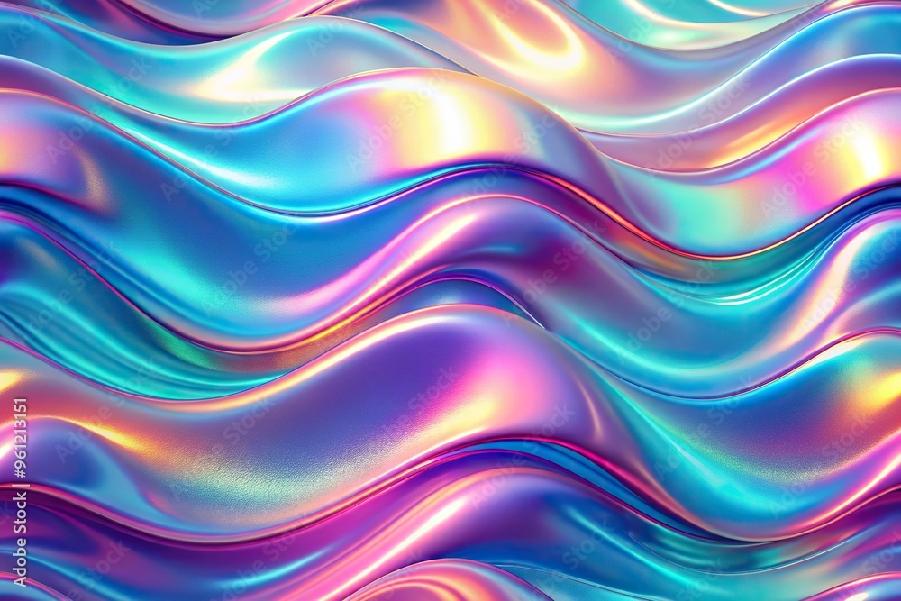 abstract holographic gradient background with symmetrical waves abstract holographic gradient background with symmetrical waves