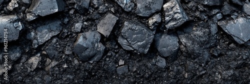 Wallpaper Mural A comprehensive collection of Raw Black Coal Rocks specifically intended for Industrial Use Torontodigital.ca