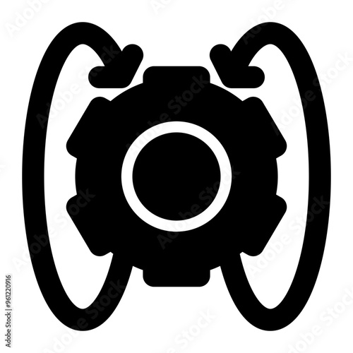 reengineering, redesign, rebuild, recycle, project management solid or glyph icon