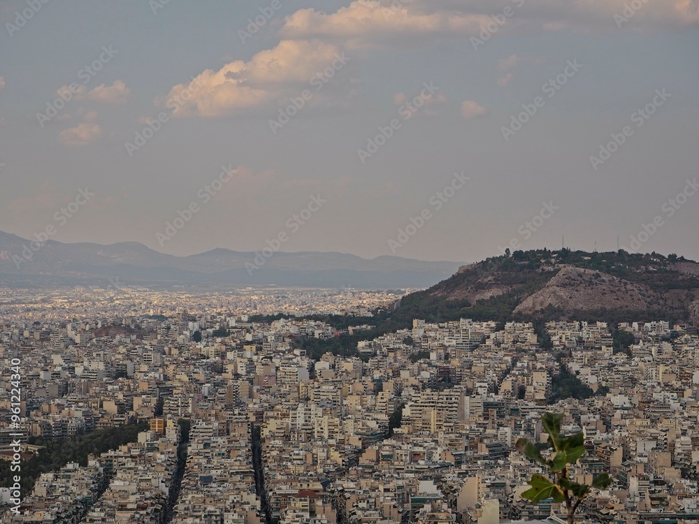 Fototapeta premium Enjoying panoramic views of Athens, Greece