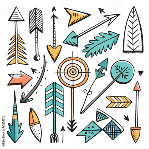 Hand drawn arrow collection
