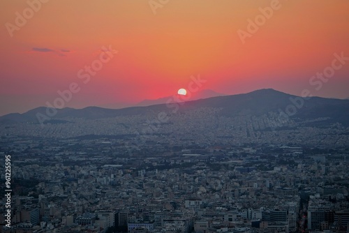 Enjoying panoramic views of Athens, Greece