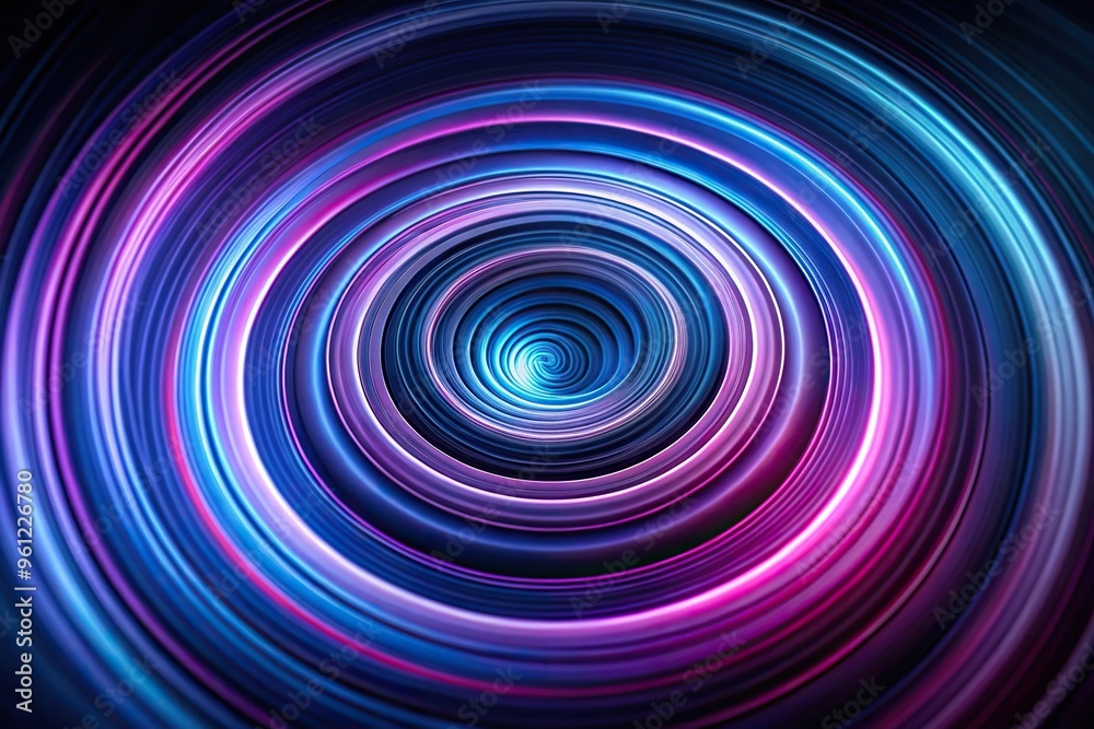 Abstract purple and blue spiral design on black background Abstract purple and blue spiral design on black background