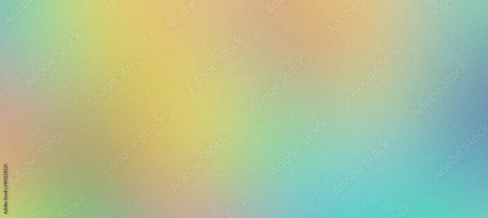 Fototapeta premium Grainy texture fading from blue to yellow in abstract background