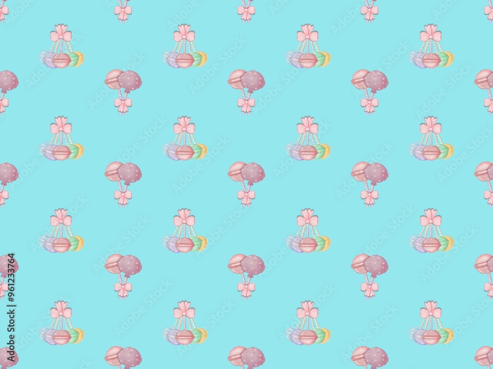 Seamless patterns lollipops, hand drawn on pastel background. Seamless patterns lollipops, hand drawn on pastel background.