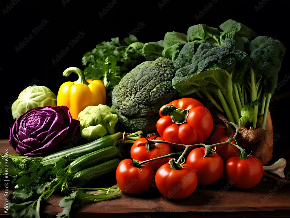 fresh vegetables on the table fresh vegetables on the table