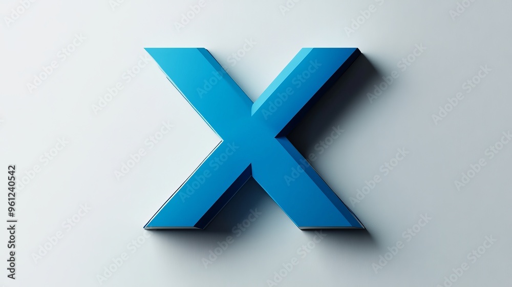 Obraz premium Isolated 3D letter