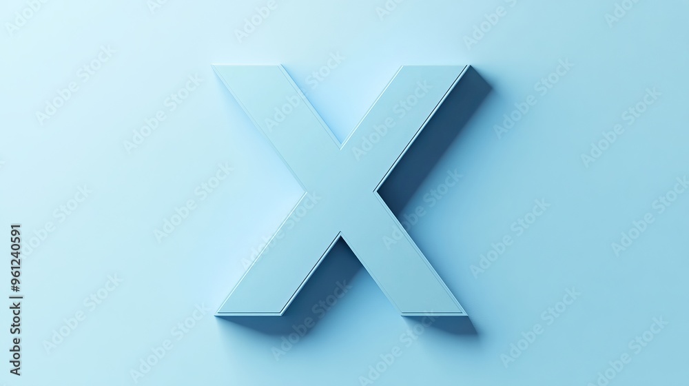 Isolated 3D letter Isolated 3D letter