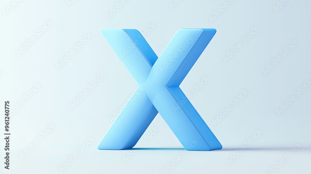 Volumetric letter Volumetric letter