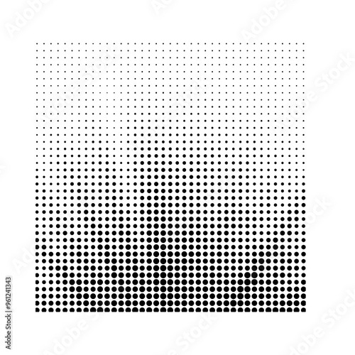 Black wavy halftone on white background vector
