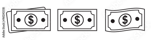 dollar icon vector. symbol, sign, money, coin