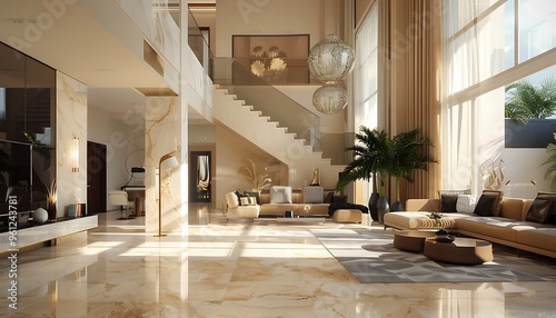 Luxury living room interior design