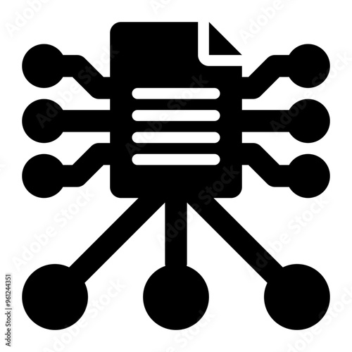 data driven, decisions, decision making, data science, network, sharing solid or glyph icon