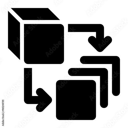 dimension reduction, dimensionality reduction, reduction, extraction, conversion, data science solid or glyph icon