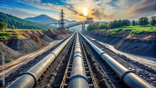 Advanced coal slurry pipeline with modern technology