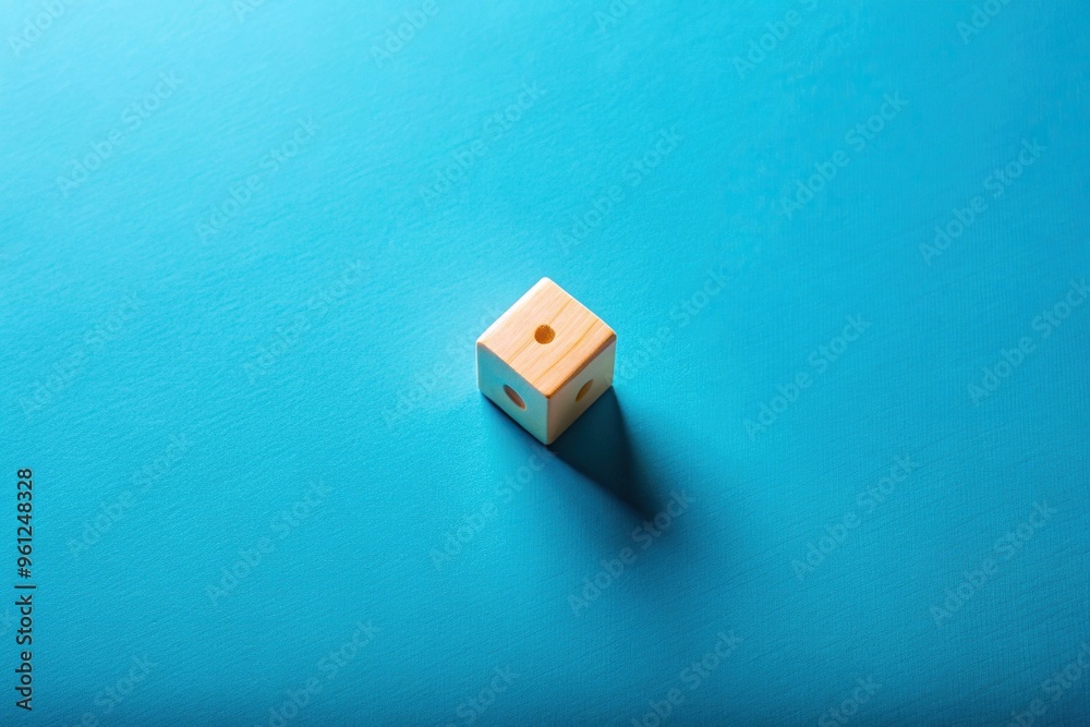 Fototapeta premium Aerial cube objects isolated on blue background