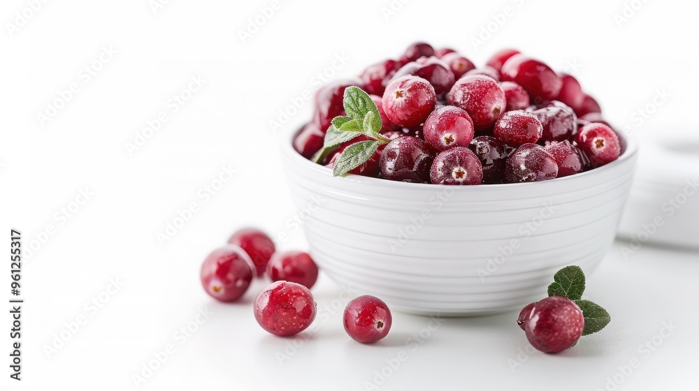 Jar of cranberry sauce on a clean white background, highlighting its rich red color and glossy texture. Jar of cranberry sauce on a clean white background, highlighting its rich red color and glossy texture.