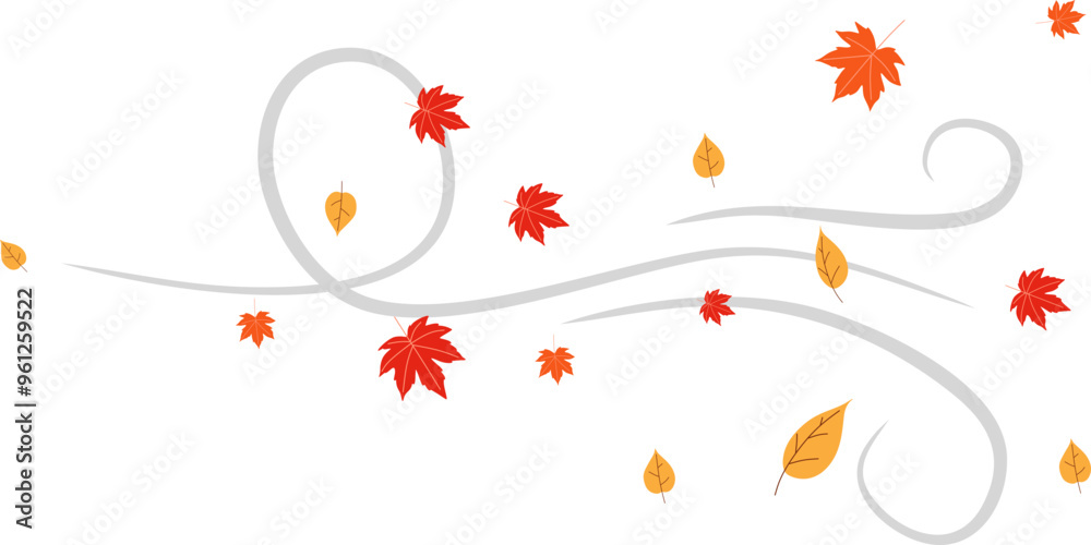 custom made wallpaper toronto digitalAutumn Wind Blown Leaves