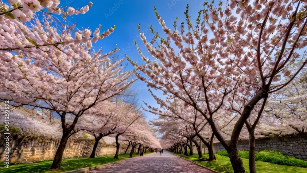 Springtime Cherry Blossoms in Full Bloom Springtime Cherry Blossoms in Full Bloom