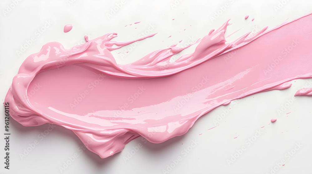 Light pastel pink liquid lipstick smear isolated on transparent background Light pastel pink liquid lipstick smear isolated on transparent background
