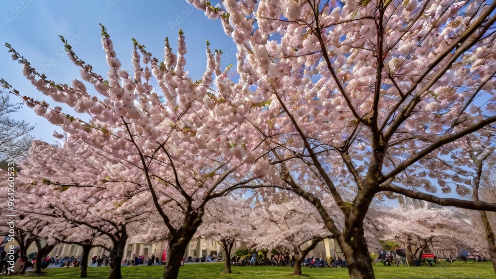 Springtime Cherry Blossoms in Full Bloom Springtime Cherry Blossoms in Full Bloom