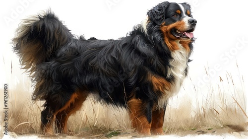 Bernese Mountain Dog Portrait