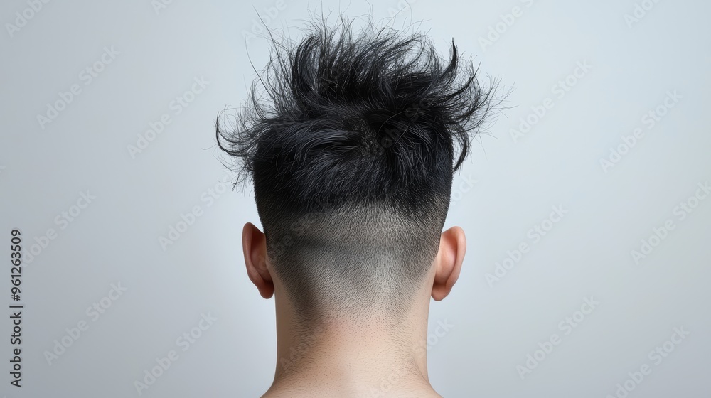 Fototapeta premium Asymmetry in Hair Loss Patterns, Discuss how conditions like male pattern baldness or alopecia can disrupt the natural symmetry of hair growth, leading to uneven hair loss on the scalp or body