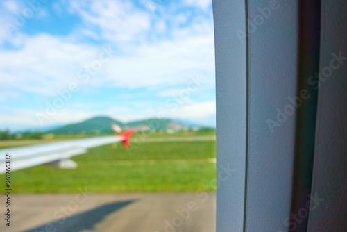view from airplane window