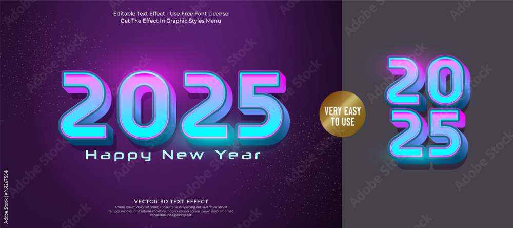 custom made wallpaper toronto digitalHappy new year 2025 background with 3d design